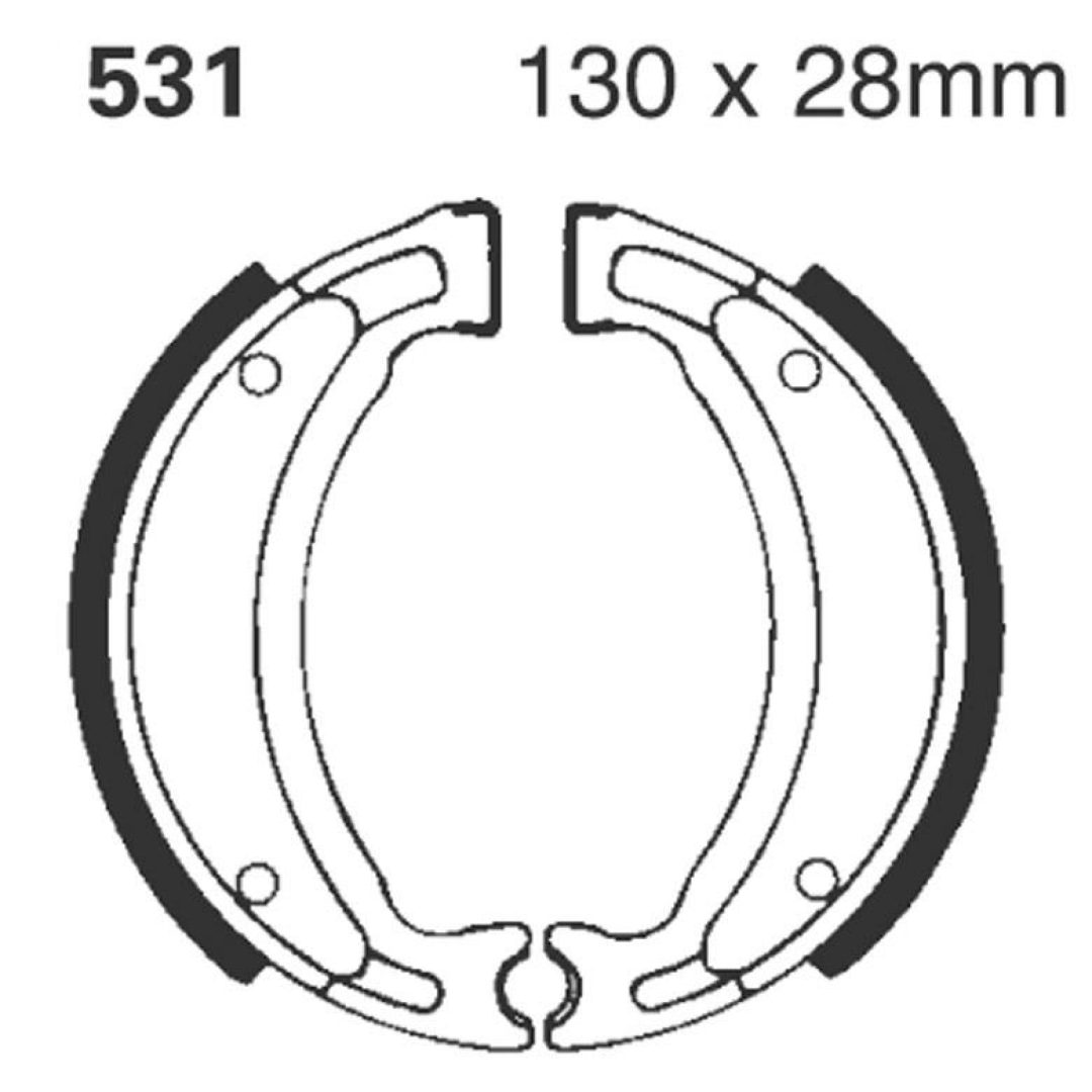 Bromsbackar Bak EBC BRAKE SHOES EBC 531