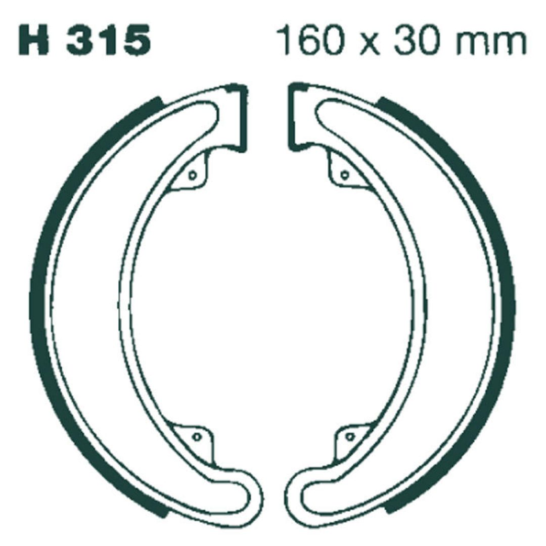Bromsbackar Bak EBC EBC BRAKE SHOE