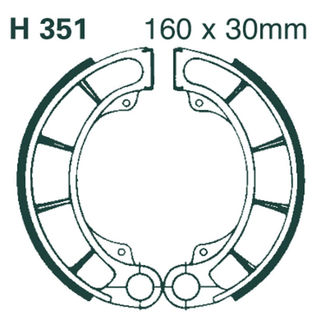 Bromsbackar Bak EBC EBC BRAKE SHOE
