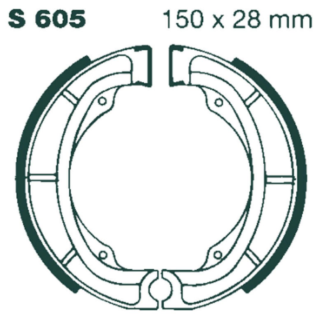 Bromsbackar Bak EBC EBC BRAKE SHOE