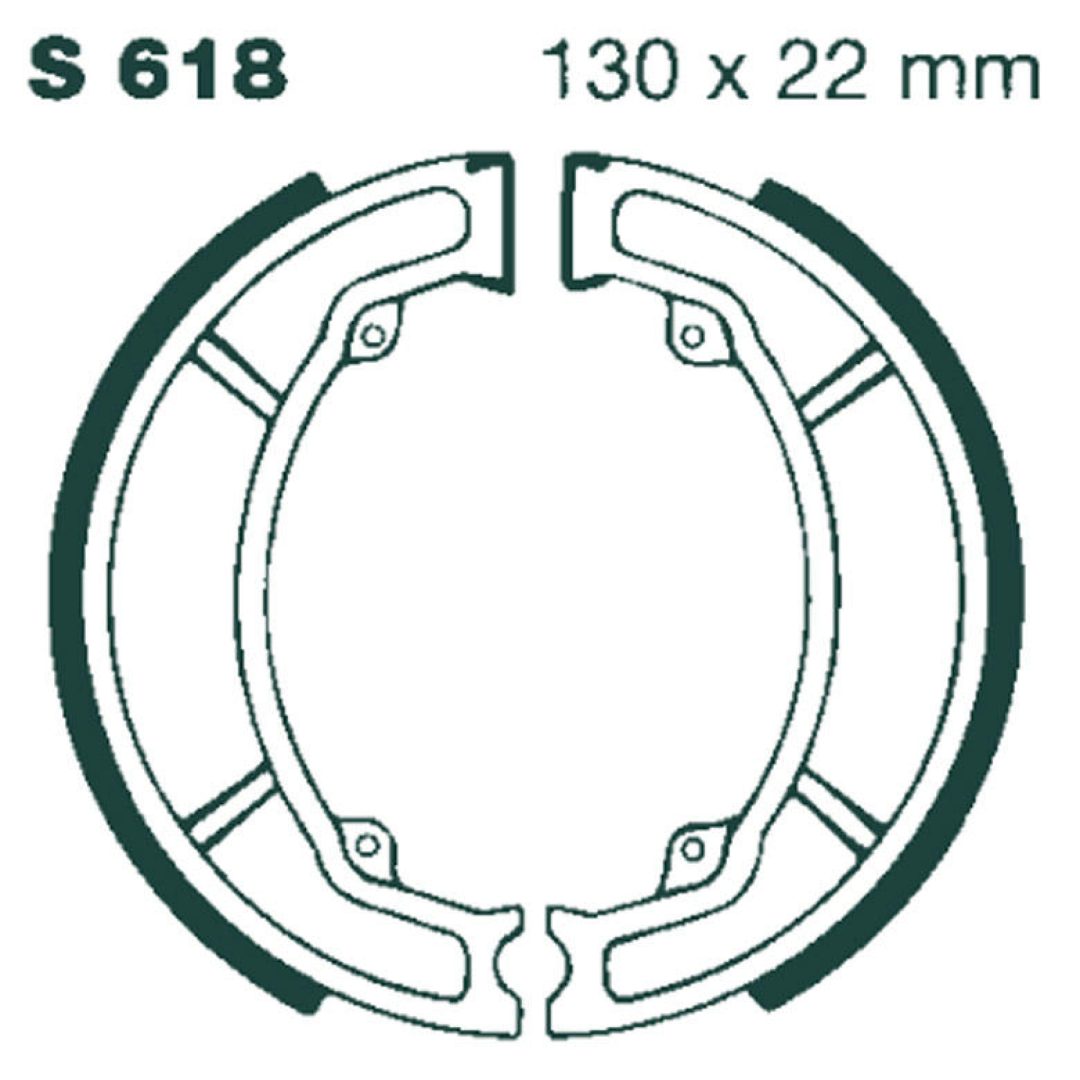 Bromsbackar Bak EBC EBC BRAKE SHOE