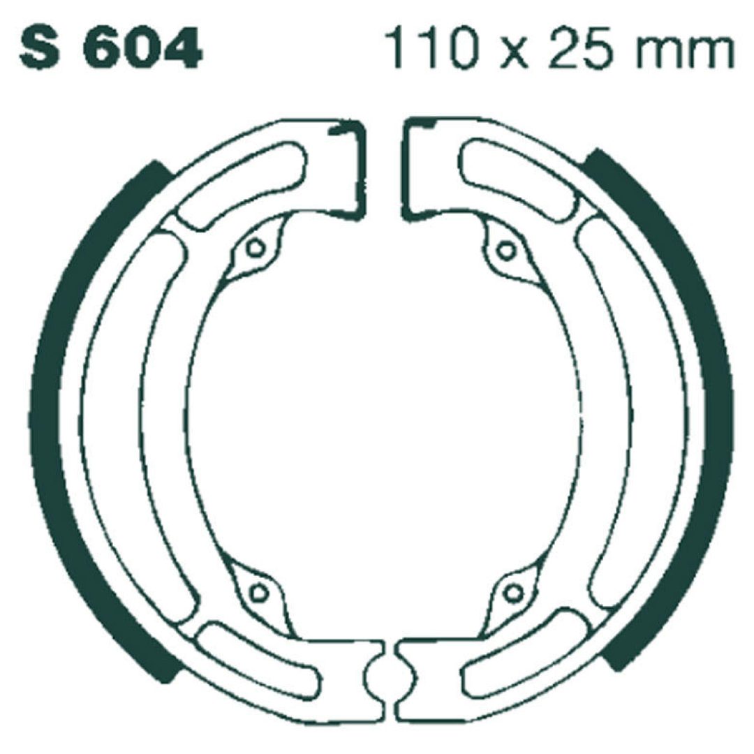 Bromsbackar Bak EBC EBC BRAKE SHOE