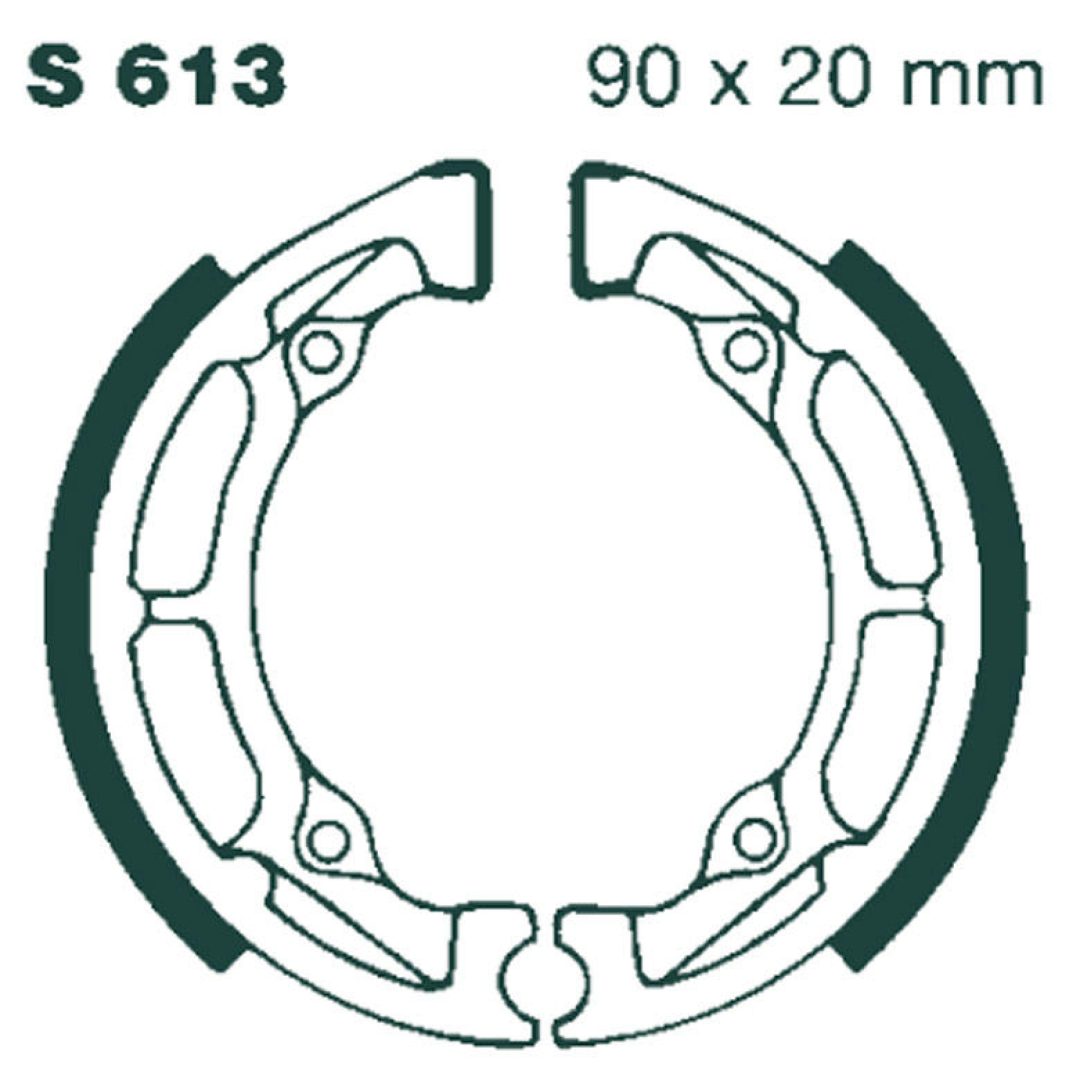 Bromsbackar Bak EBC EBC BRAKE SHOE