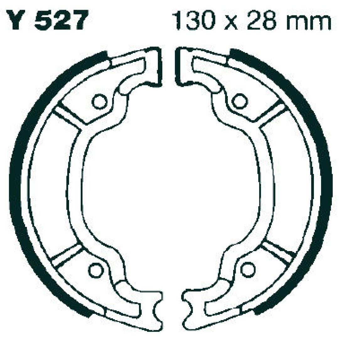 Bromsbackar Bak EBC EBC BRAKE SHOE