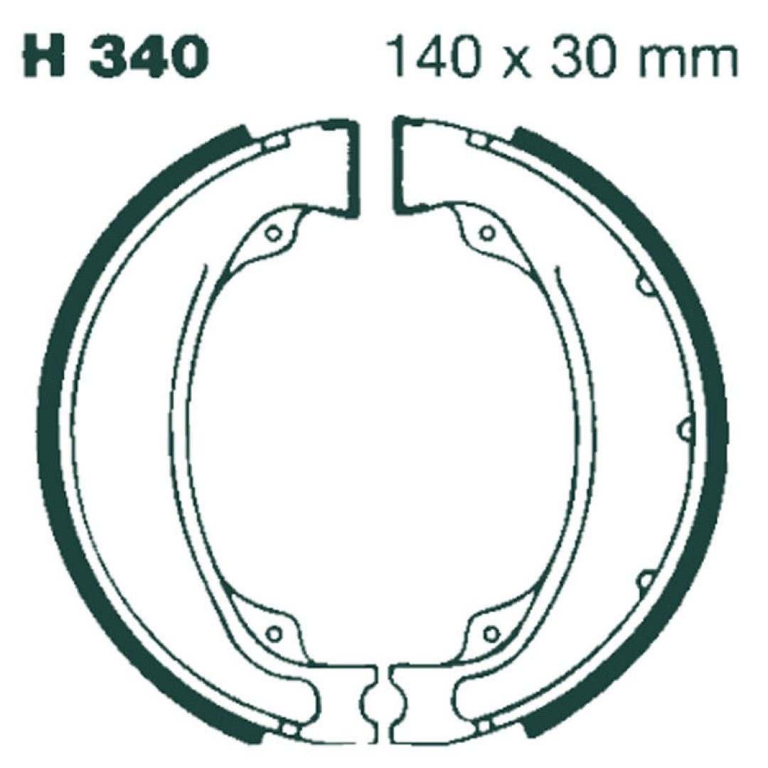 Bromsbackar Bak EBC EBC BRAKE SHOE