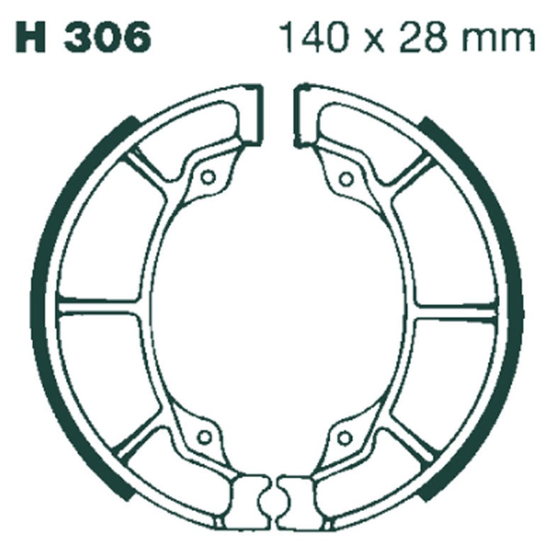 Bromsbackar Bak EBC EBC BRAKE SHOE