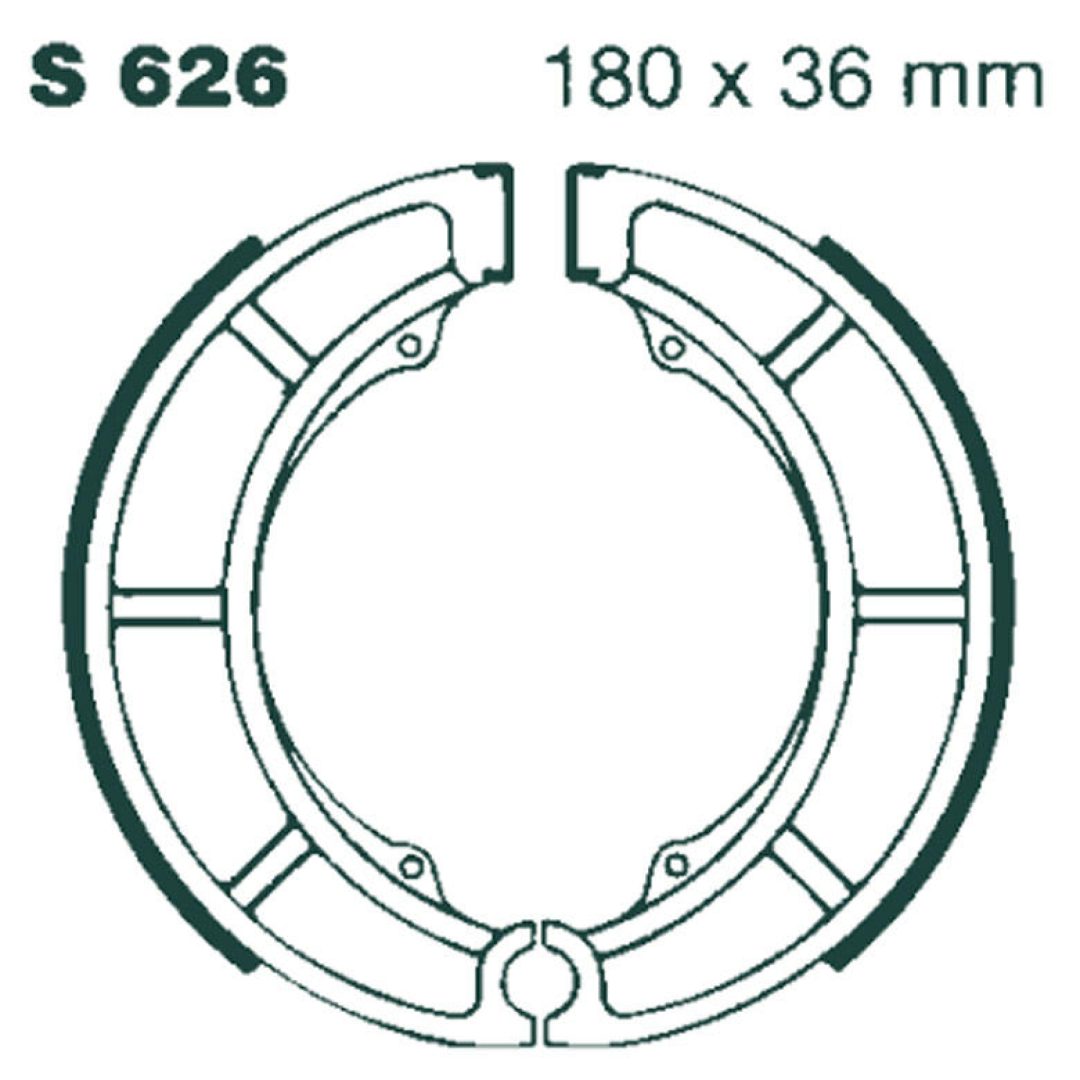 Bromsbackar Bak EBC EBC BRAKE SHOE