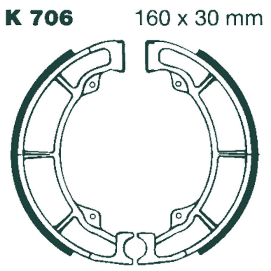Bromsbackar Bak EBC EBC BRAKE SHOE