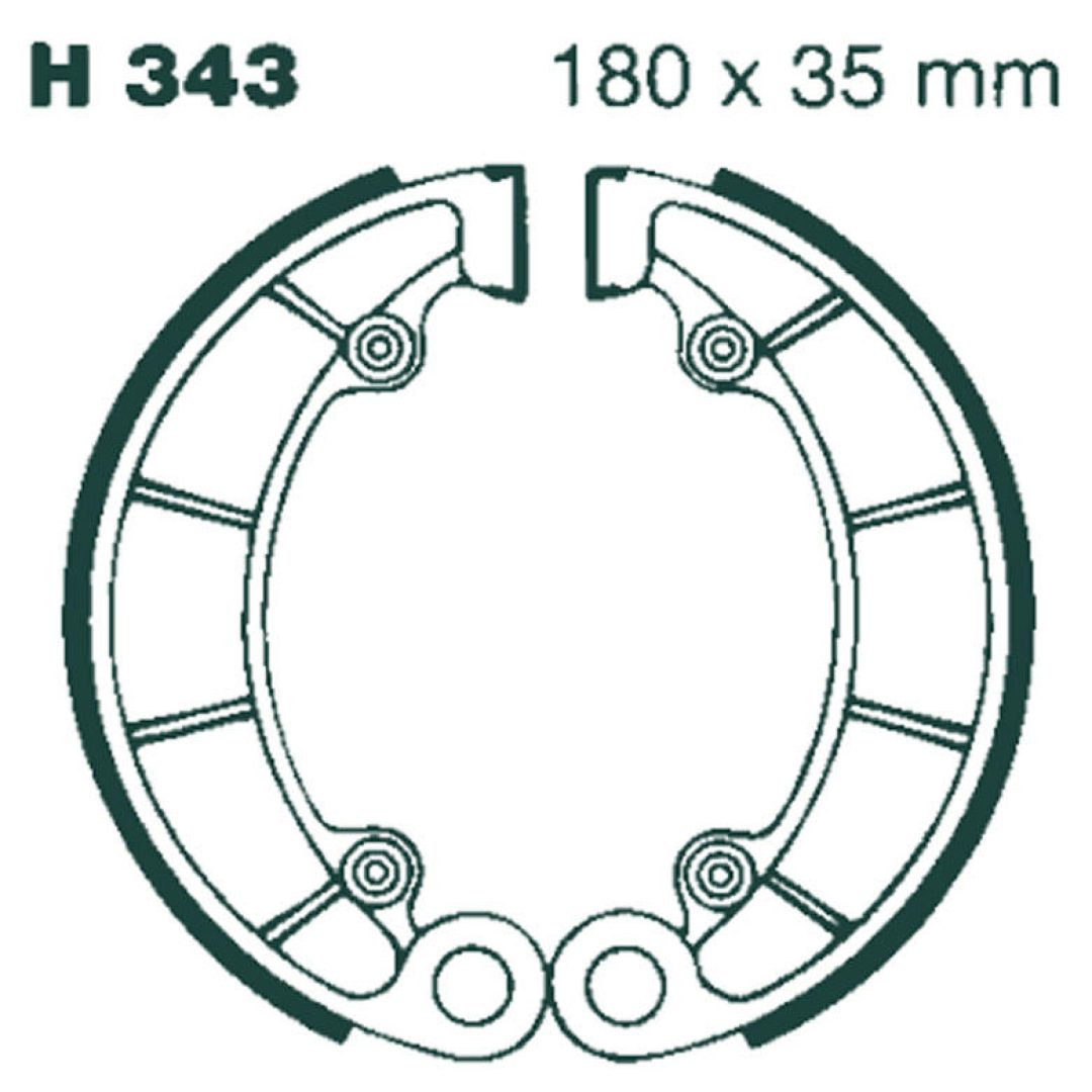 Bromsbackar Bak EBC EBC BRAKE SHOE
