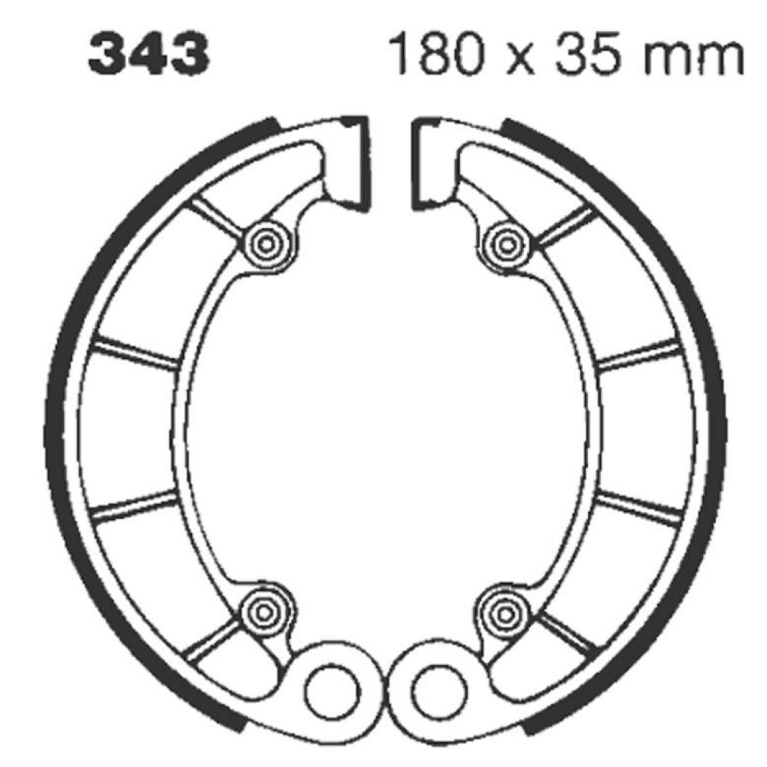 Bromsbackar Bak EBC EBC BRAKE SHOE