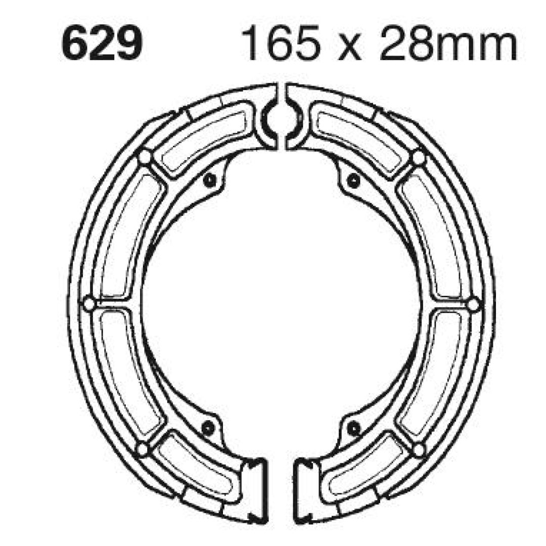 Bromsbackar Bak EBC EBC BRAKE SHOE