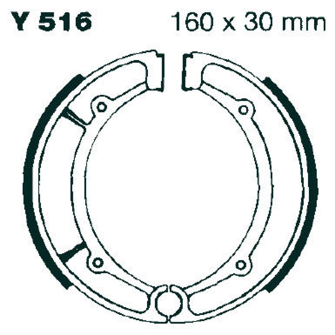 Bromsbackar Bak EBC standard