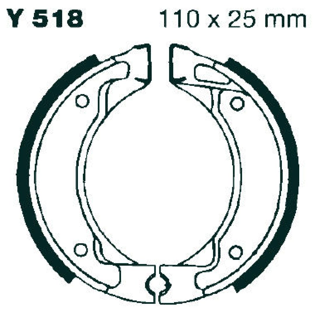 Bromsbackar Bak EBC standard