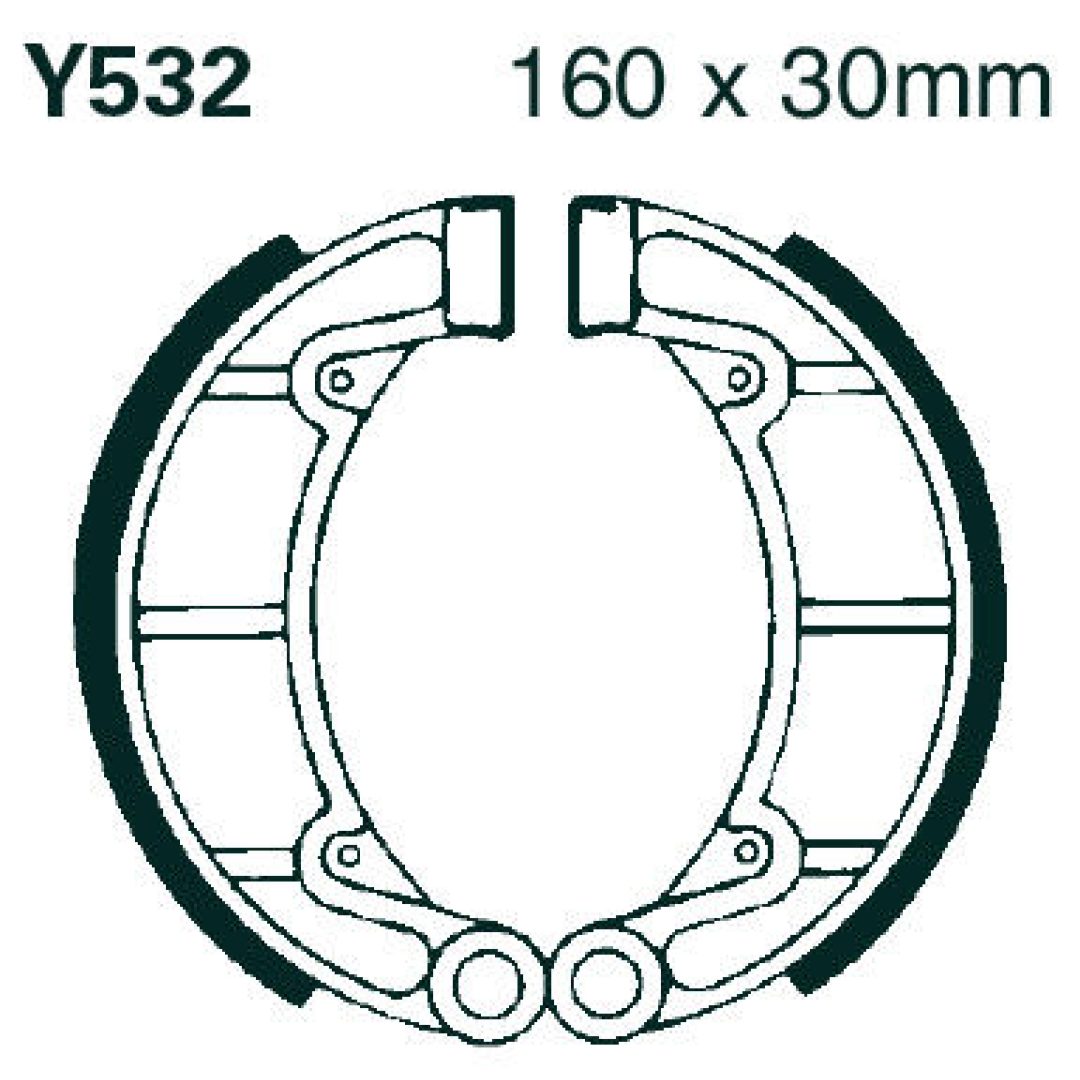 Bromsbackar Bak EBC standard