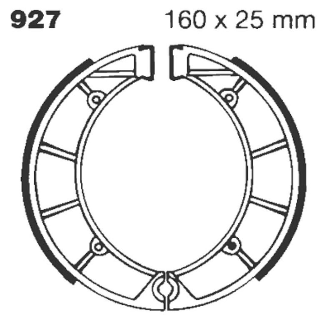Bromsbackar Fram EBC BRAKE SHOE EBC - PE 927G