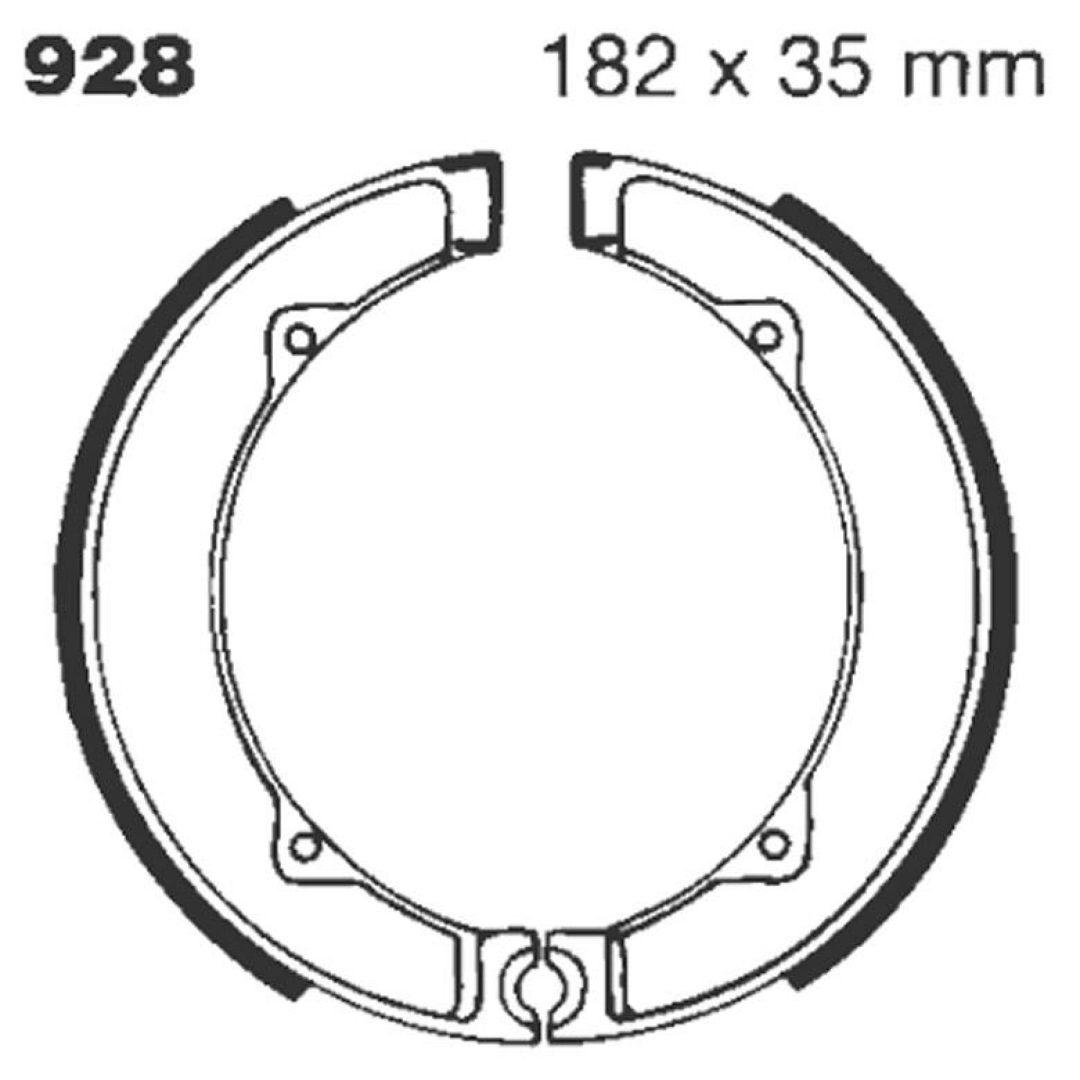 Bromsbackar Fram EBC BRAKE SHOE EBC - PE 928