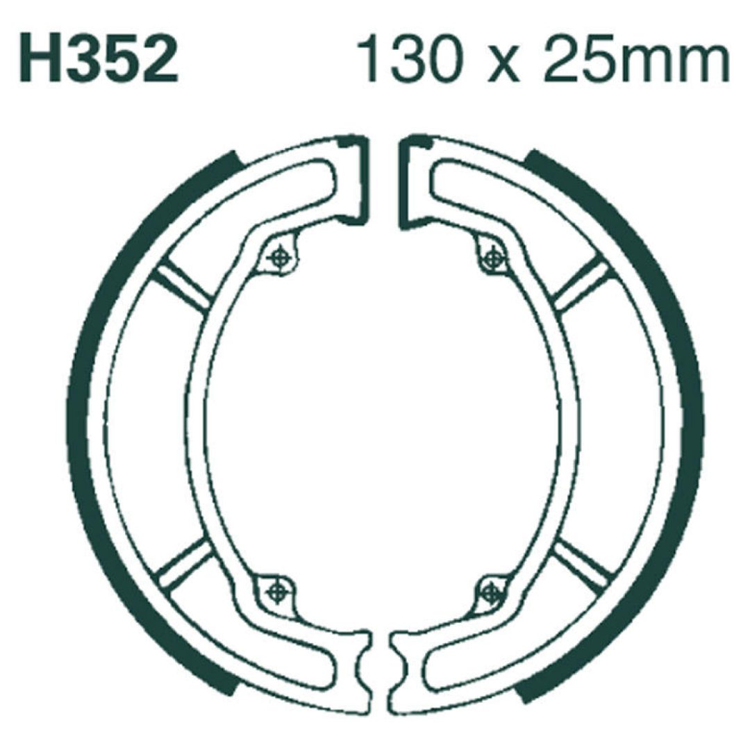 Bromsbackar Fram EBC BRAKE SHOE EBC - PE H352