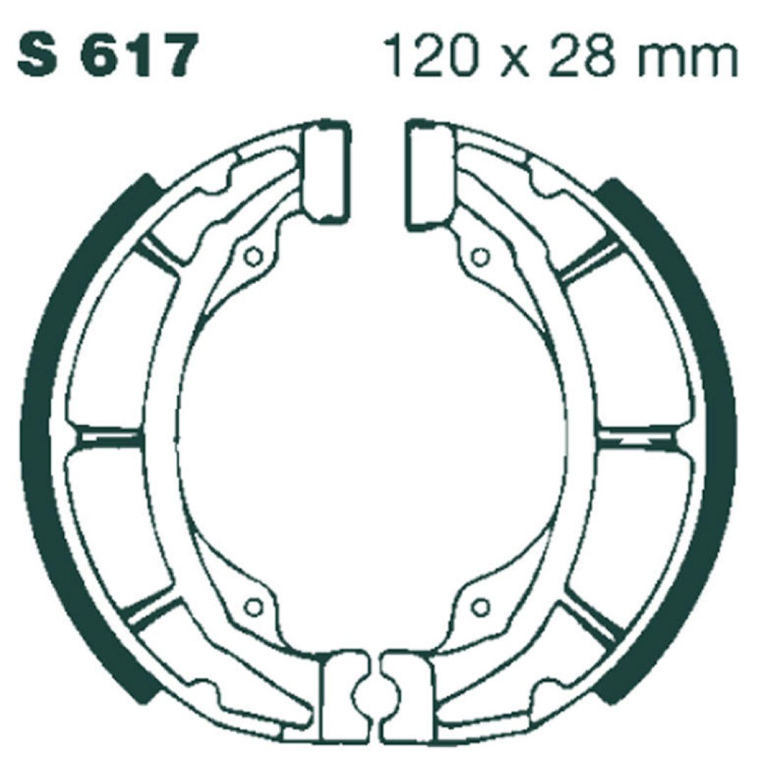 Bromsbackar Fram EBC BRAKE SHOE EBC - PE S617