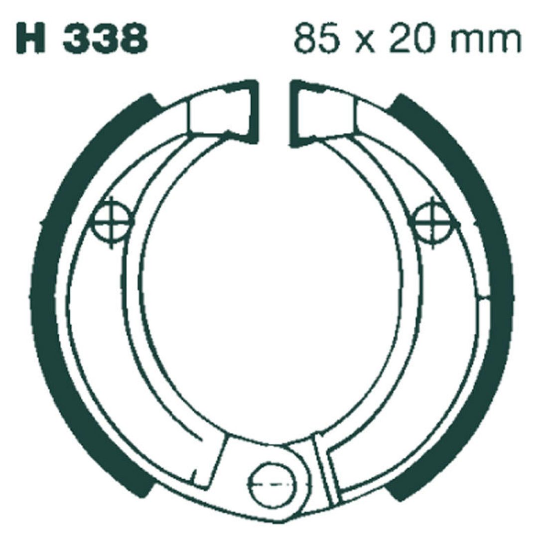 Bromsbackar Fram EBC EBC BRAKE SHOE
