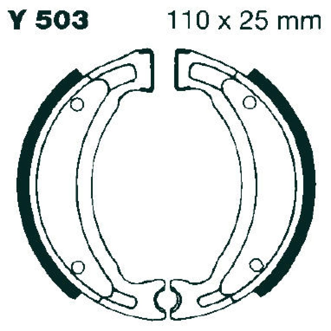 Bromsbackar Fram EBC EBC BRAKE SHOE