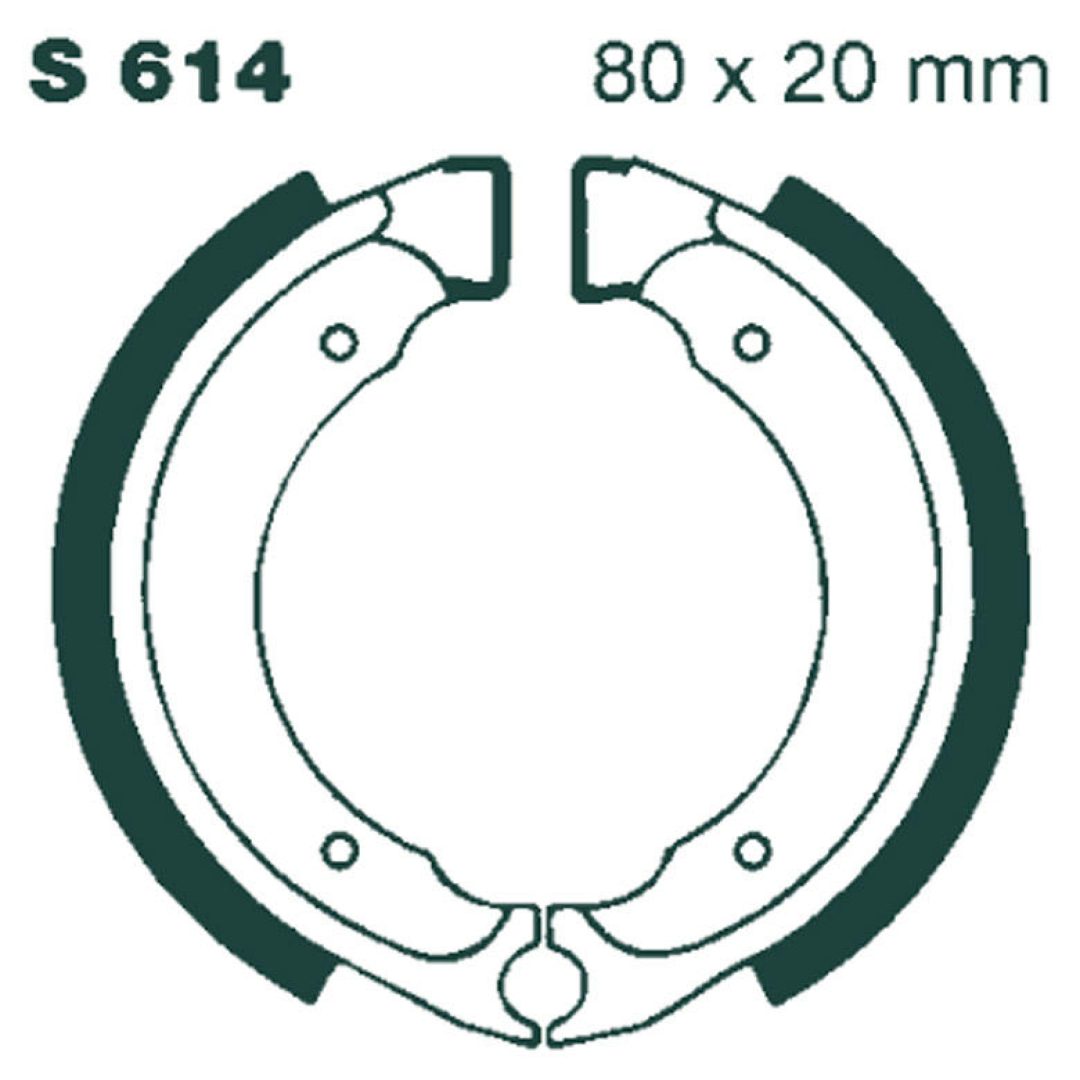 Bromsbackar Fram EBC EBC BRAKE SHOE