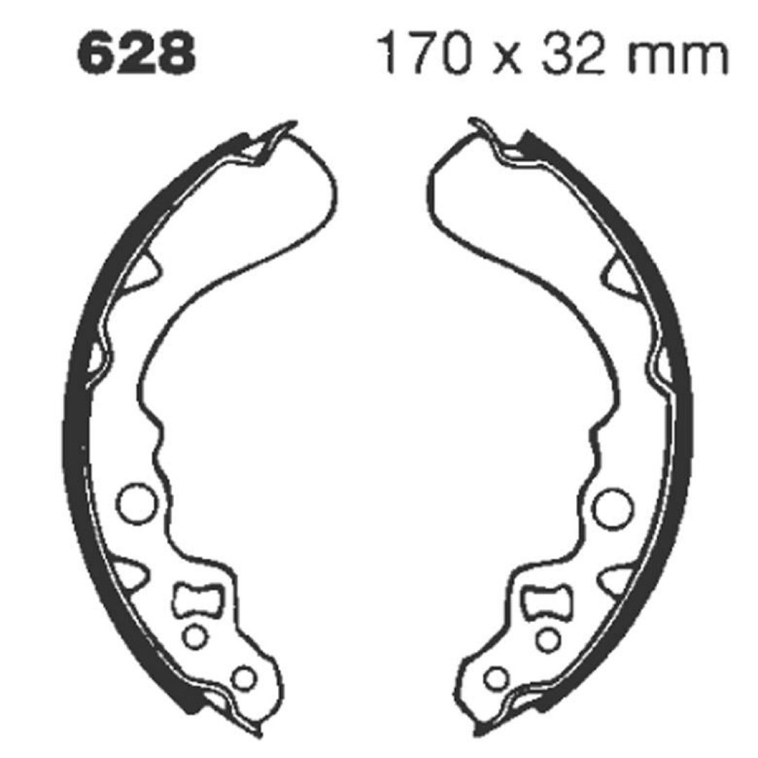 Bromsbackar Fram EBC EBC BRAKE SHOE