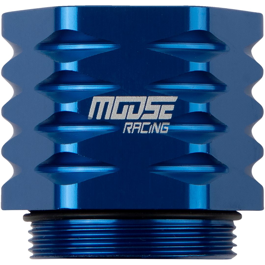 Bromsbehållare Bakre Aluminium Blå MOOSE RACING Kylare – bild 2