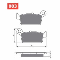 Bromsbelägg 003 Ceramic Carbon S33 GOLDFREN
