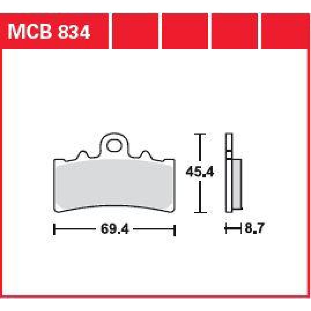 Bromsbelägg Allround Standard TRW Silver