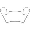 Bromsbelägg ATV Sintrade CL BRAKES – miniatyr 1
