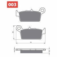 Bromsbelägg BAK Ceramic Carbon GOLDFREN