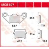 Bromsbelägg BAK Ceramic TRW BRAKE PAD ORGANIC STREET – miniatyr 1