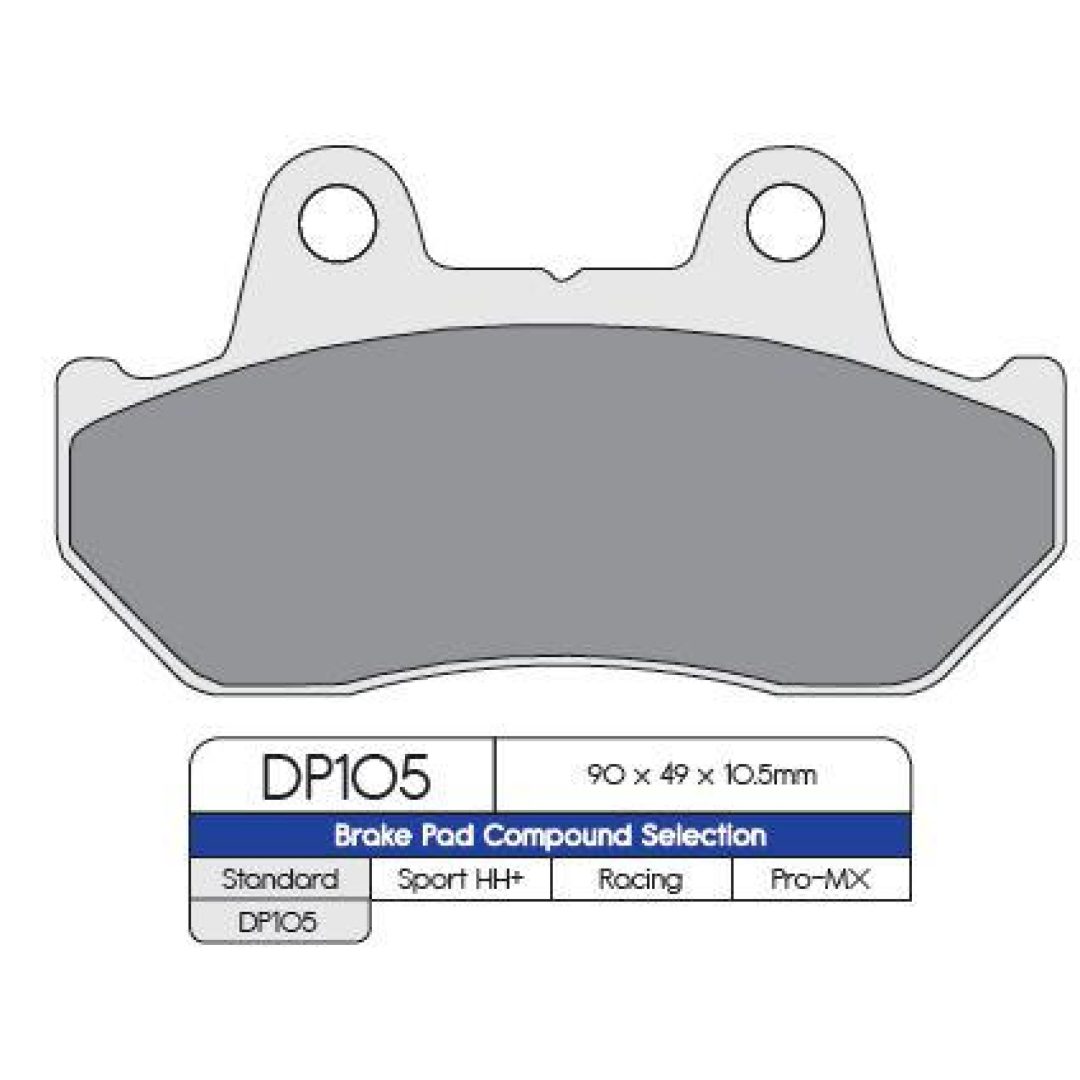 Bromsbelägg BAK DP-Brakes Bakbelägg