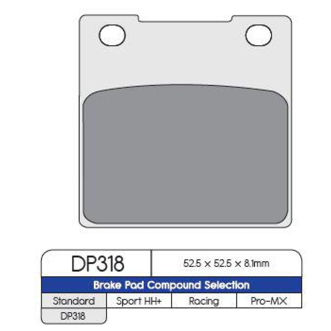 Bromsbelägg BAK DP-Brakes Bakbelägg
