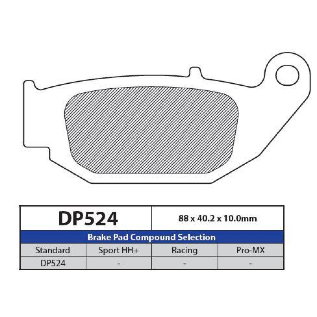 Bromsbelägg BAK DP-Brakes Bakbelägg