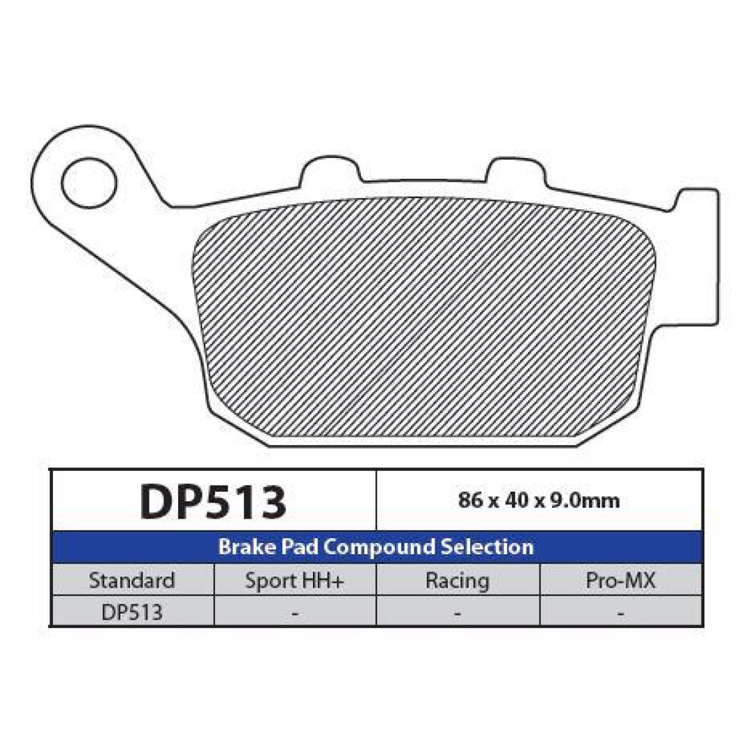 Bromsbelägg BAK DP-Brakes Bakbelägg