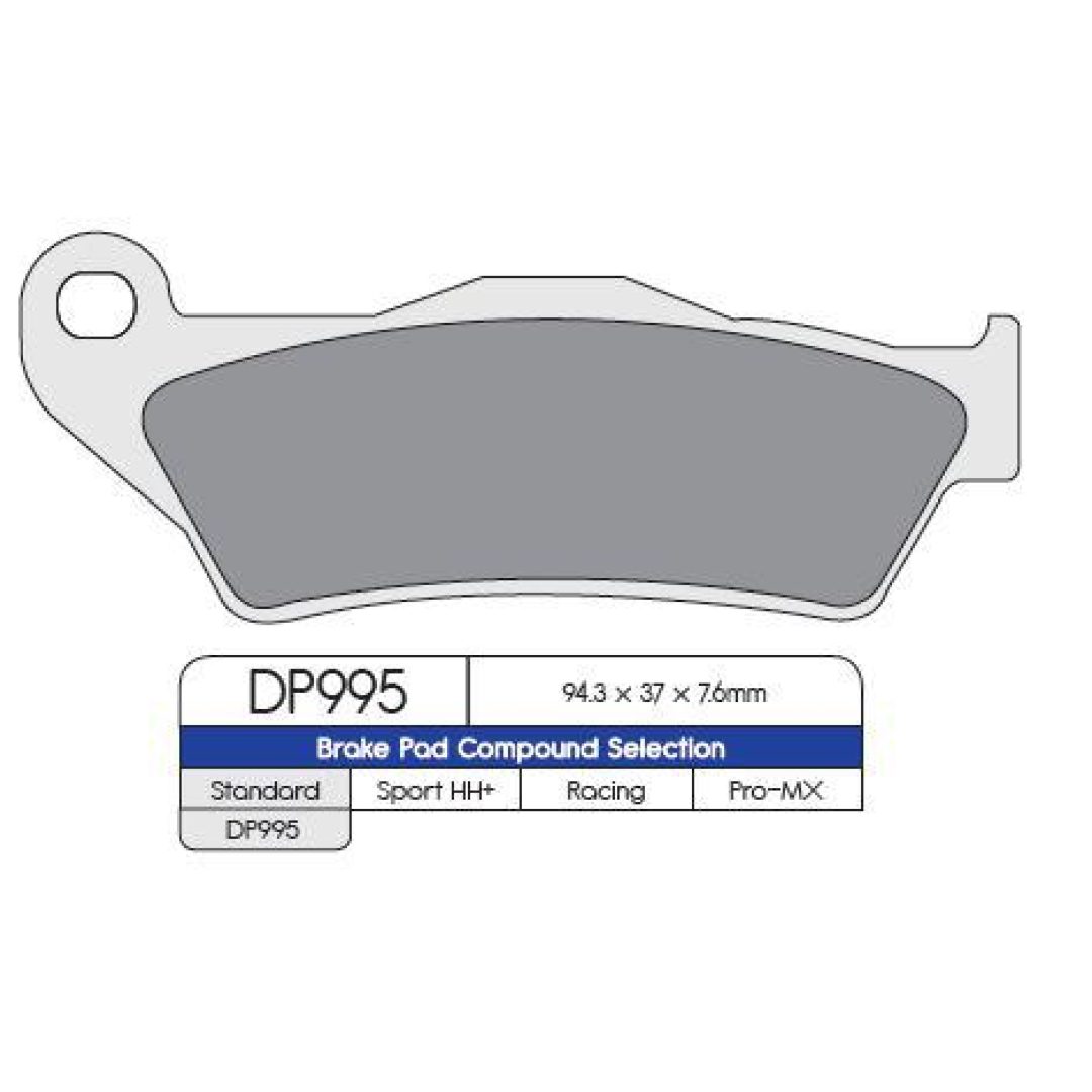 Bromsbelägg BAK DP-Brakes Bakbelägg