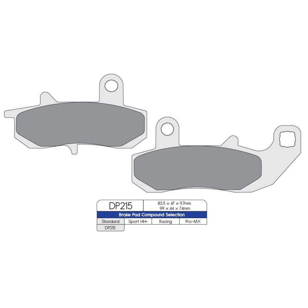 Bromsbelägg BAK DP-Brakes Bakbelägg