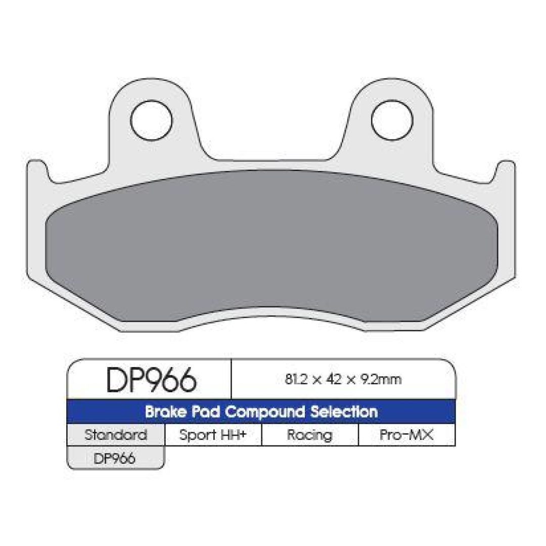 Bromsbelägg BAK DP-Brakes BRAKE PAD DP DP966