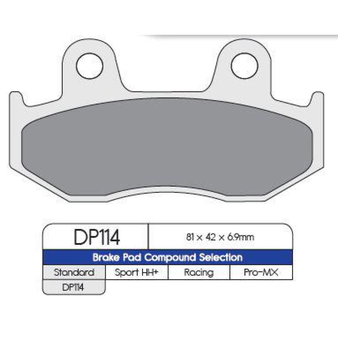Bromsbelägg BAK DP-Brakes BRAKE PAD HON
