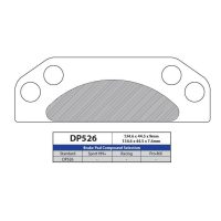 Bromsbelägg BAK DP-Brakes