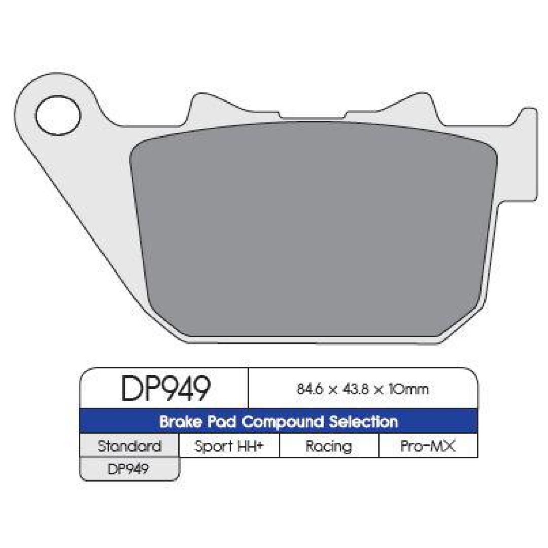 Bromsbelägg BAK DP-Brakes BRAKE PAD SINTERED DP949
