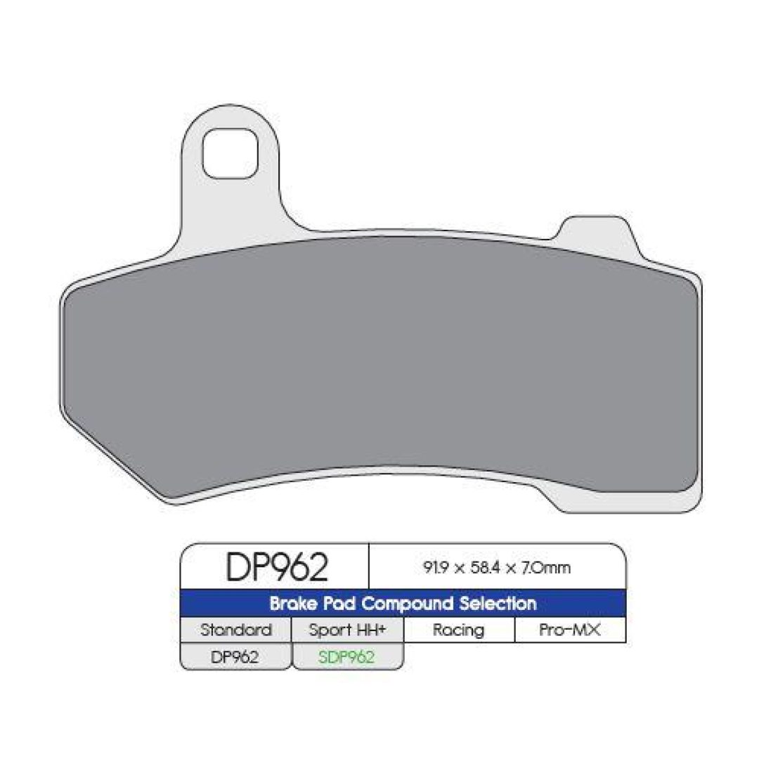 Bromsbelägg BAK DP-Brakes BRAKE PAD SINTERED DP962