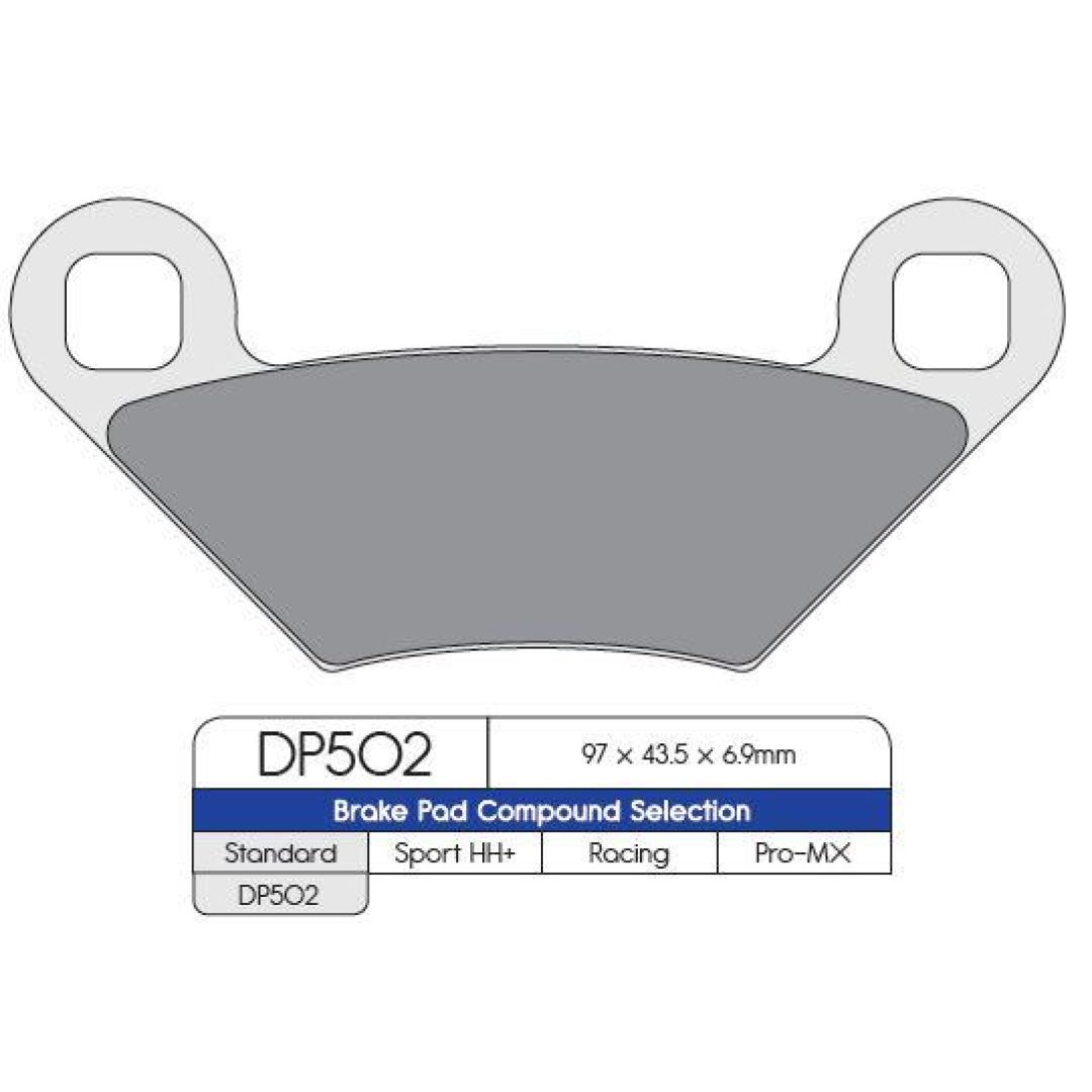 Bromsbelägg BAK DP-Brakes BRAKE PAD SINTRD DP502