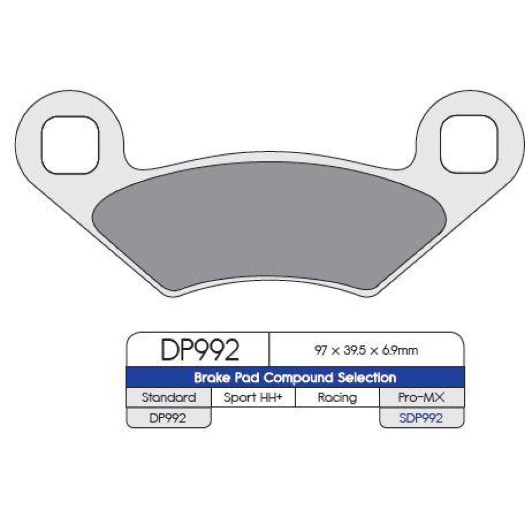 Bromsbelägg BAK DP-Brakes BRAKE PAD SINTRD DP992