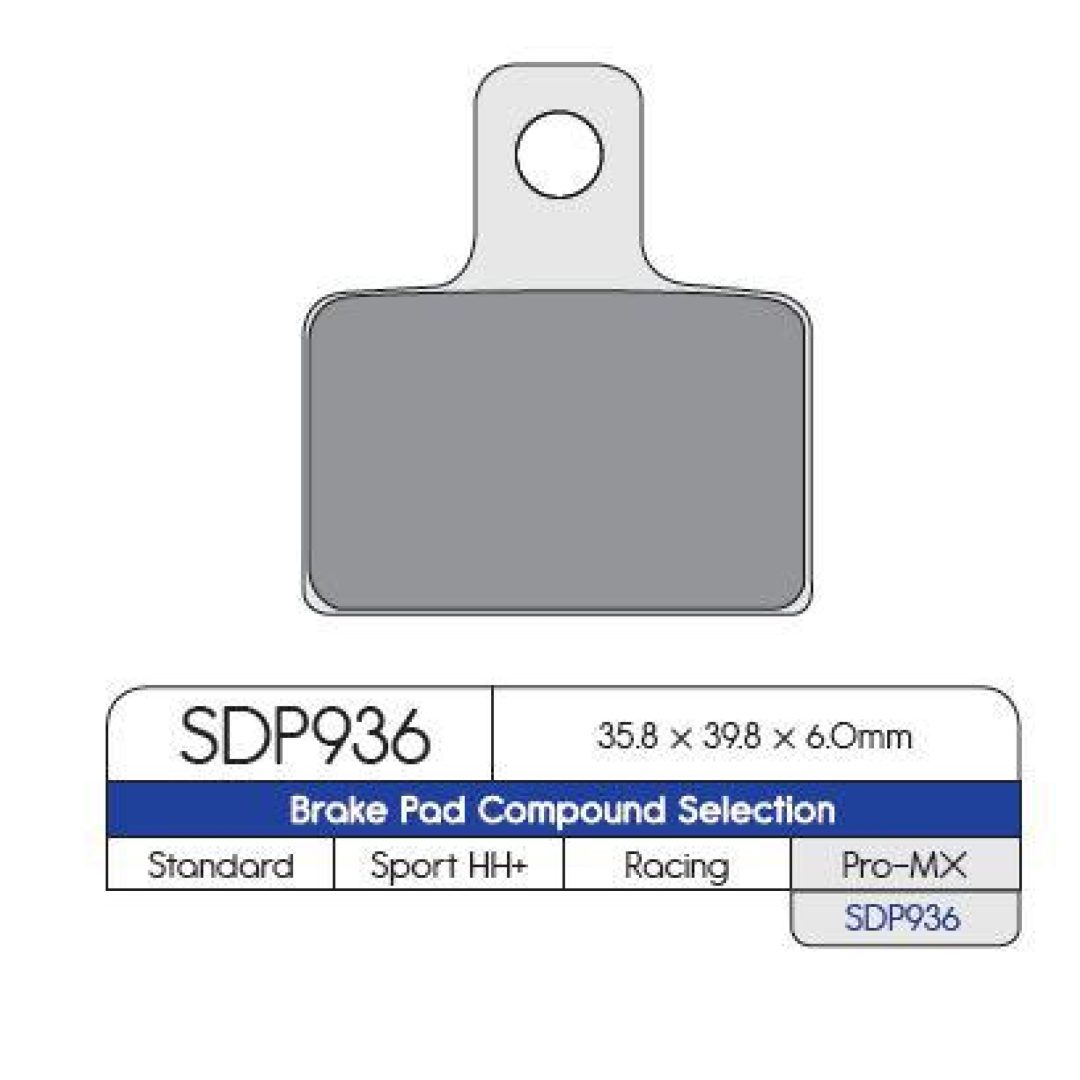 Bromsbelägg BAK DP-Brakes BRAKE PAD SINTRD SDP936MX