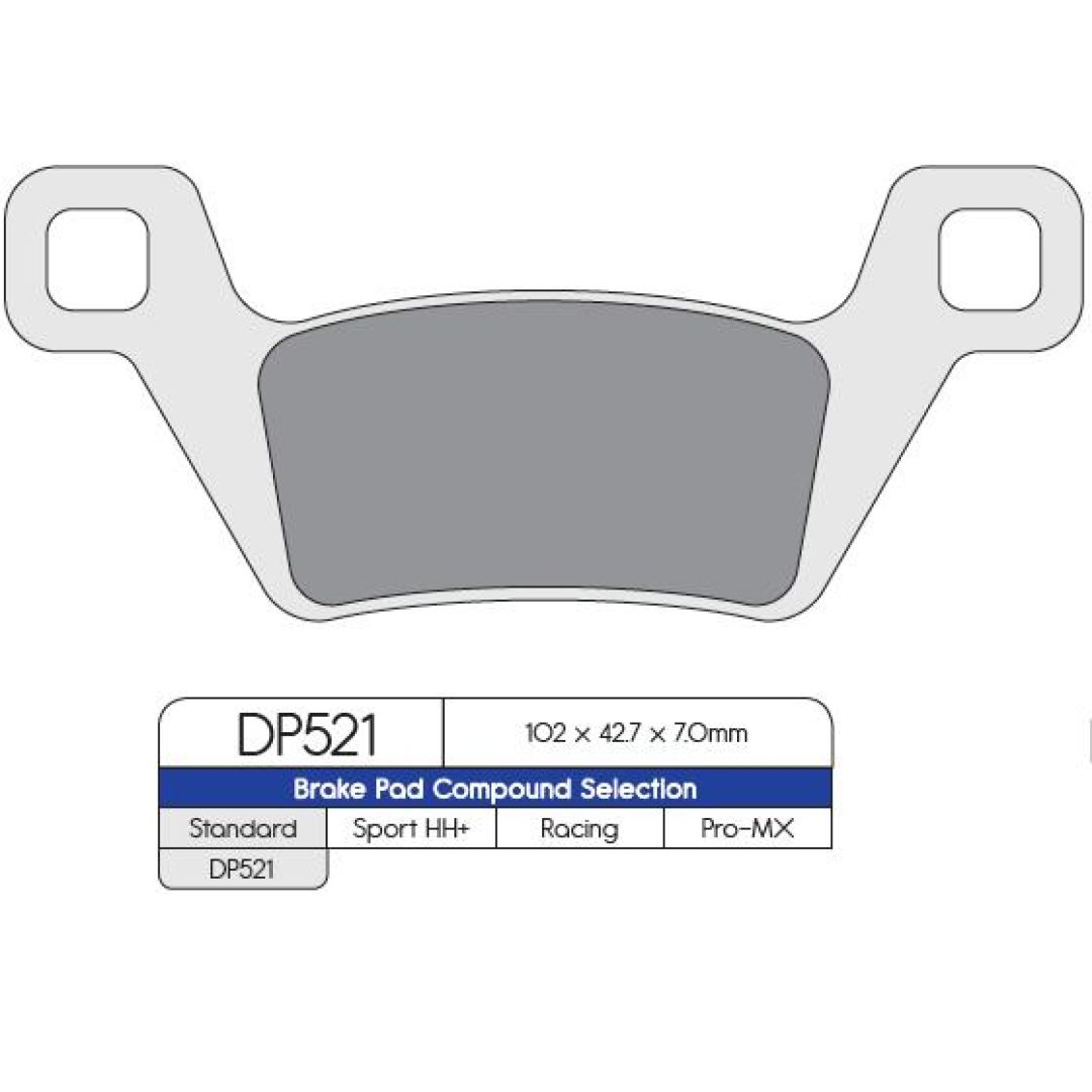 Bromsbelägg BAK DP-Brakes Bromsbelägg