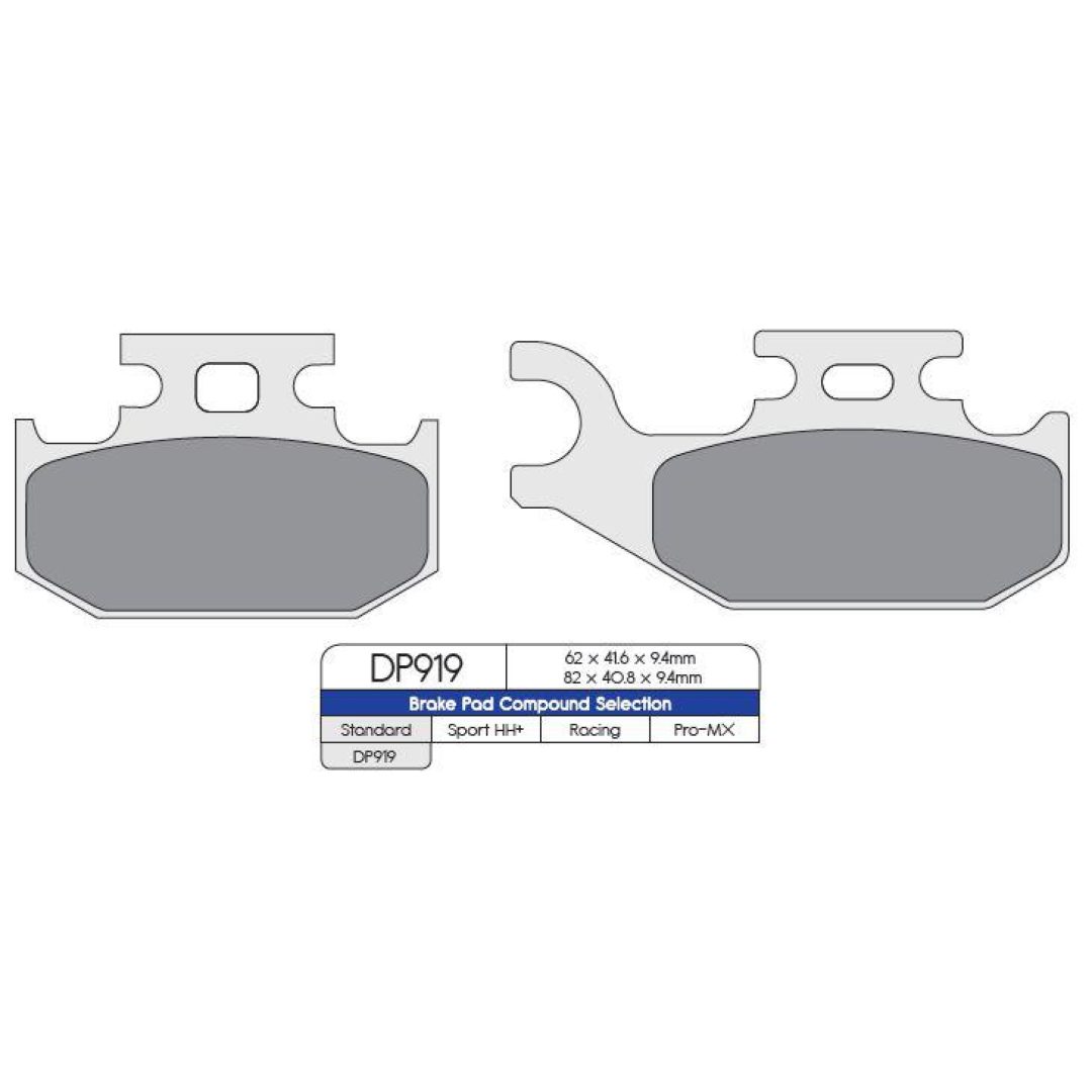 Bromsbelägg BAK DP-Brakes PAD ATV BOMBRDR FRT