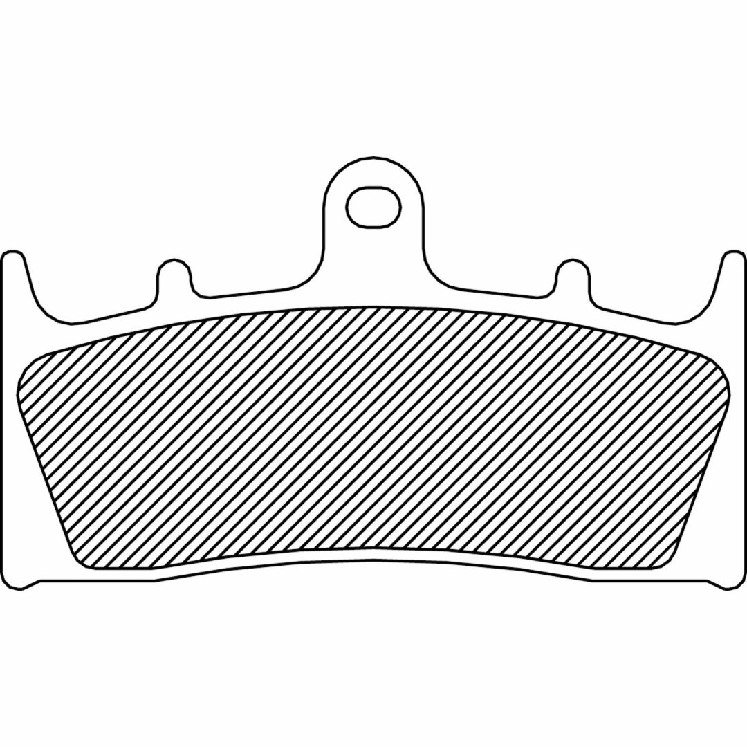 Bromsbelägg BAK DRAG BRAKE PAD-DRAG ORGANIC