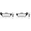 Bromsbelägg BAK DRAG BRAKE PAD - DRAG ORGANIC – miniatyr 2